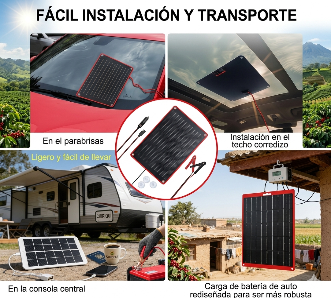 Paneles solares portátiles